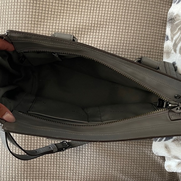 Coach Swagger Gray Leather Satchel with Gunmetal 2 hang tags  No: J1821-34408 - Picture 8 of 13